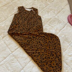Kyte BABY Brown Leopard Print Sleep Sack